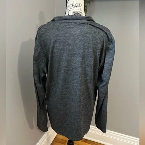 Callaway Gray Half Zip Pullover Long Sleeve - Picture 4 of 6